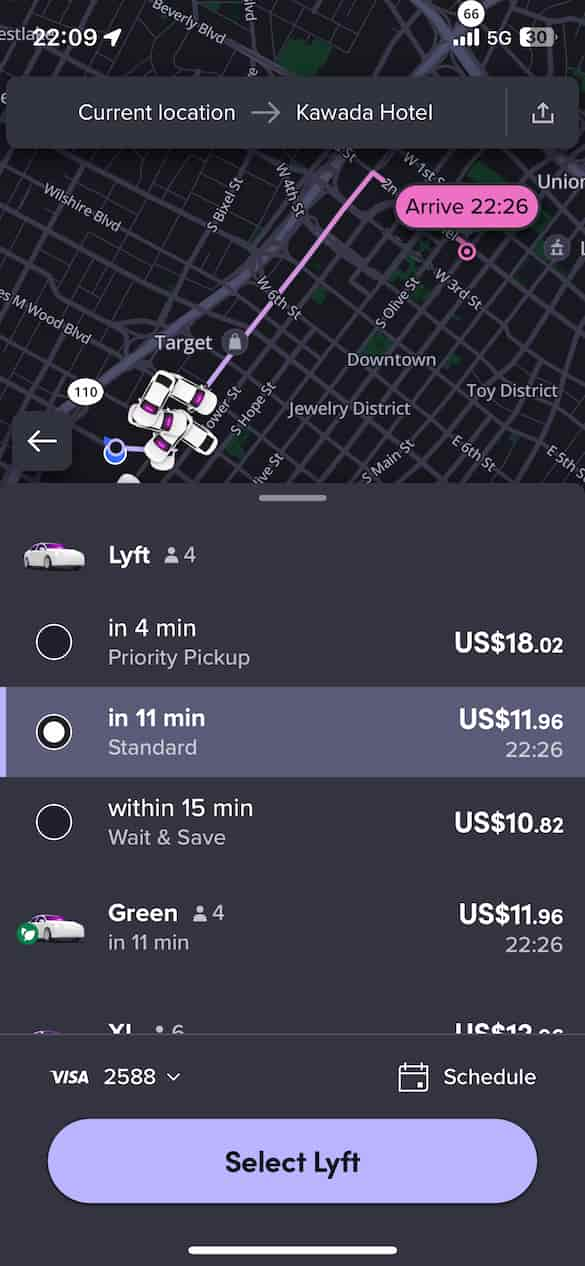 Lyft 料金