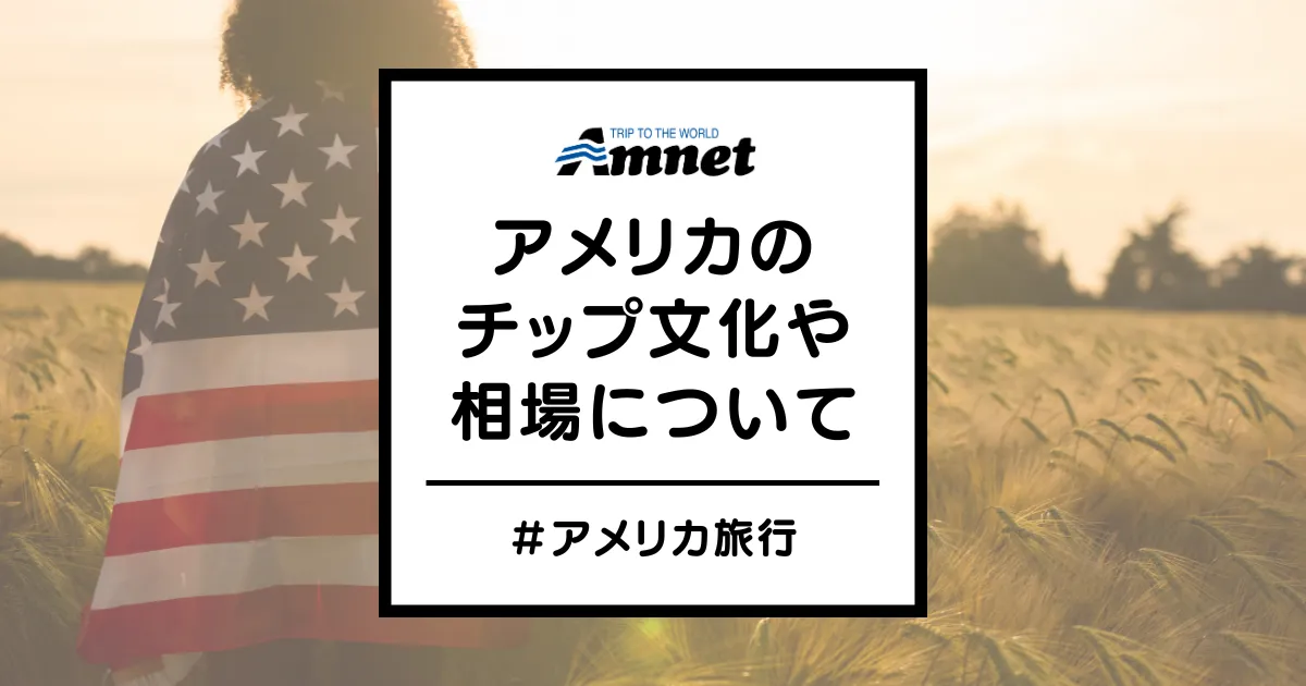 アメリカのチップ文化や相場について