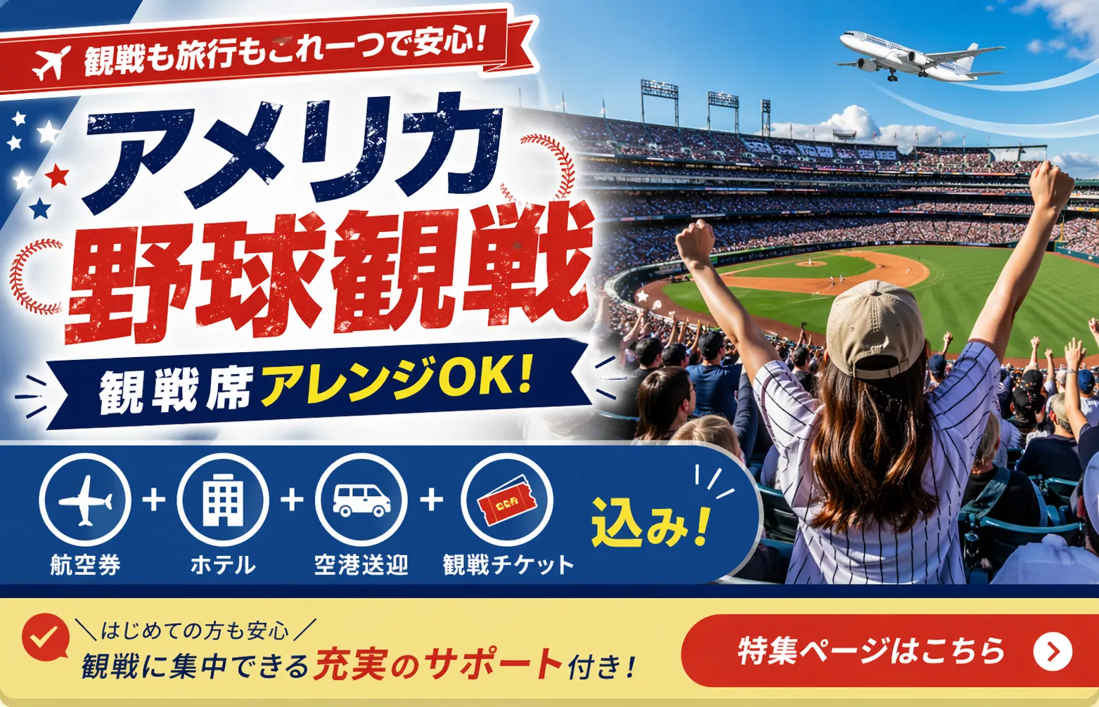 アメリカ野球観戦ツアー