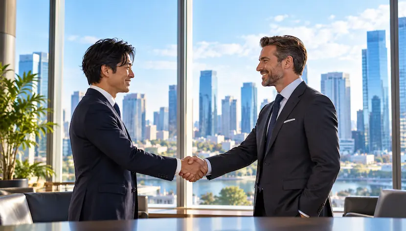 日本人ビジネスパーソンと現地の人との交流
